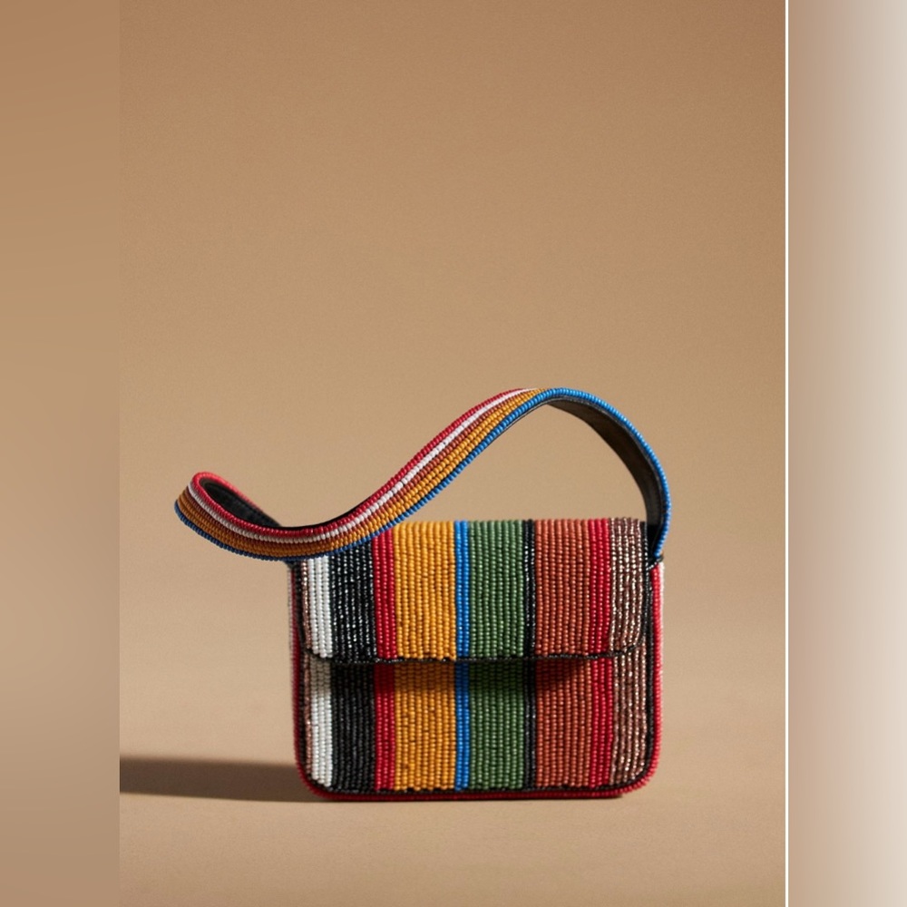 Anthropologie the super mini Fiona beaded bag